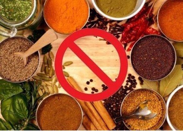 Prohibited spices