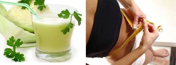 Cabbage juice helps to lose weight